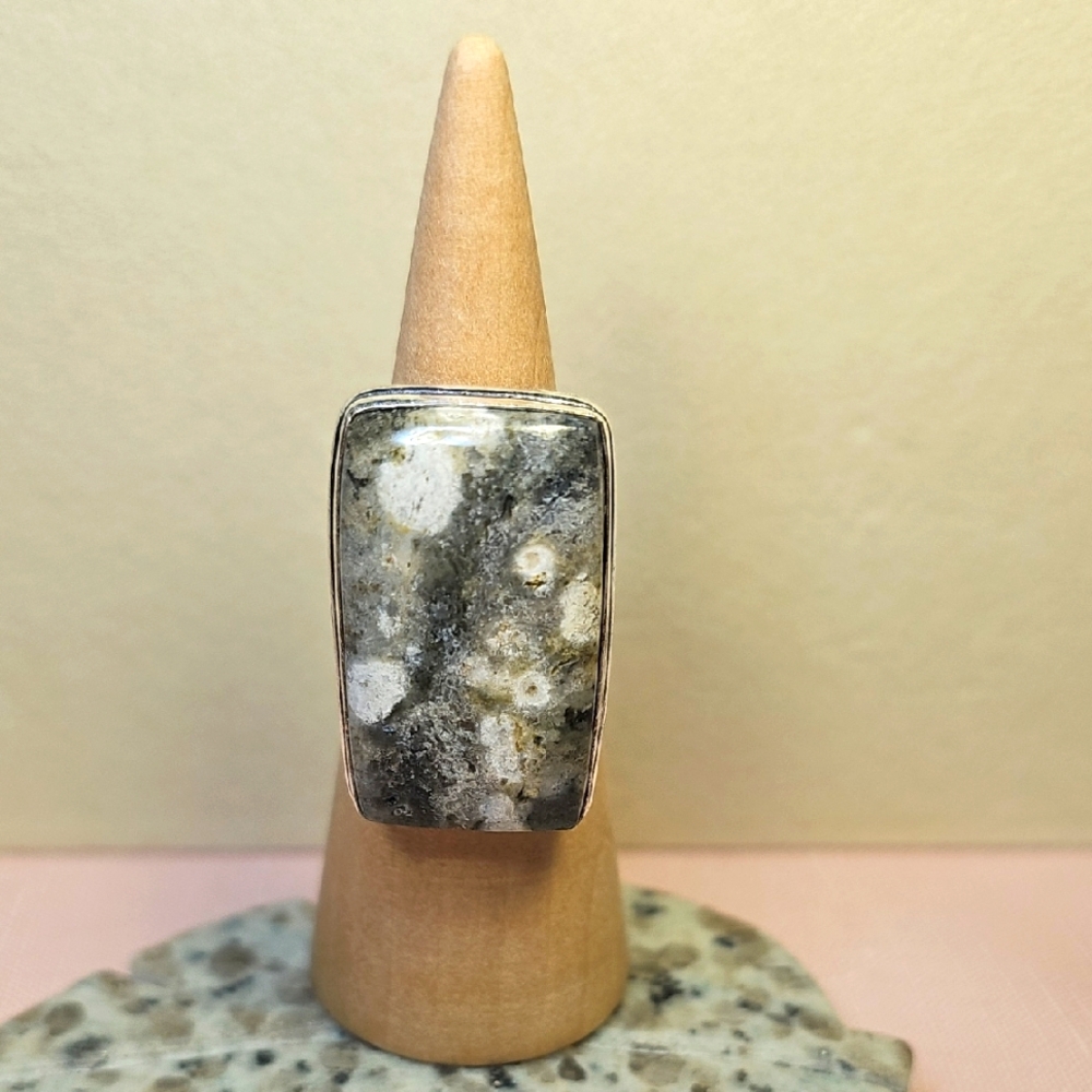 Ocean Jasper Silver 925 Ring